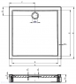 Душевой поддон RIHO 120 x 90 DA62