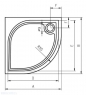 Душевой поддон RIHO KOLPING 80 x 80 DB10