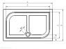 Душевой поддон RIHO KOLPING 140 x 90 DB36